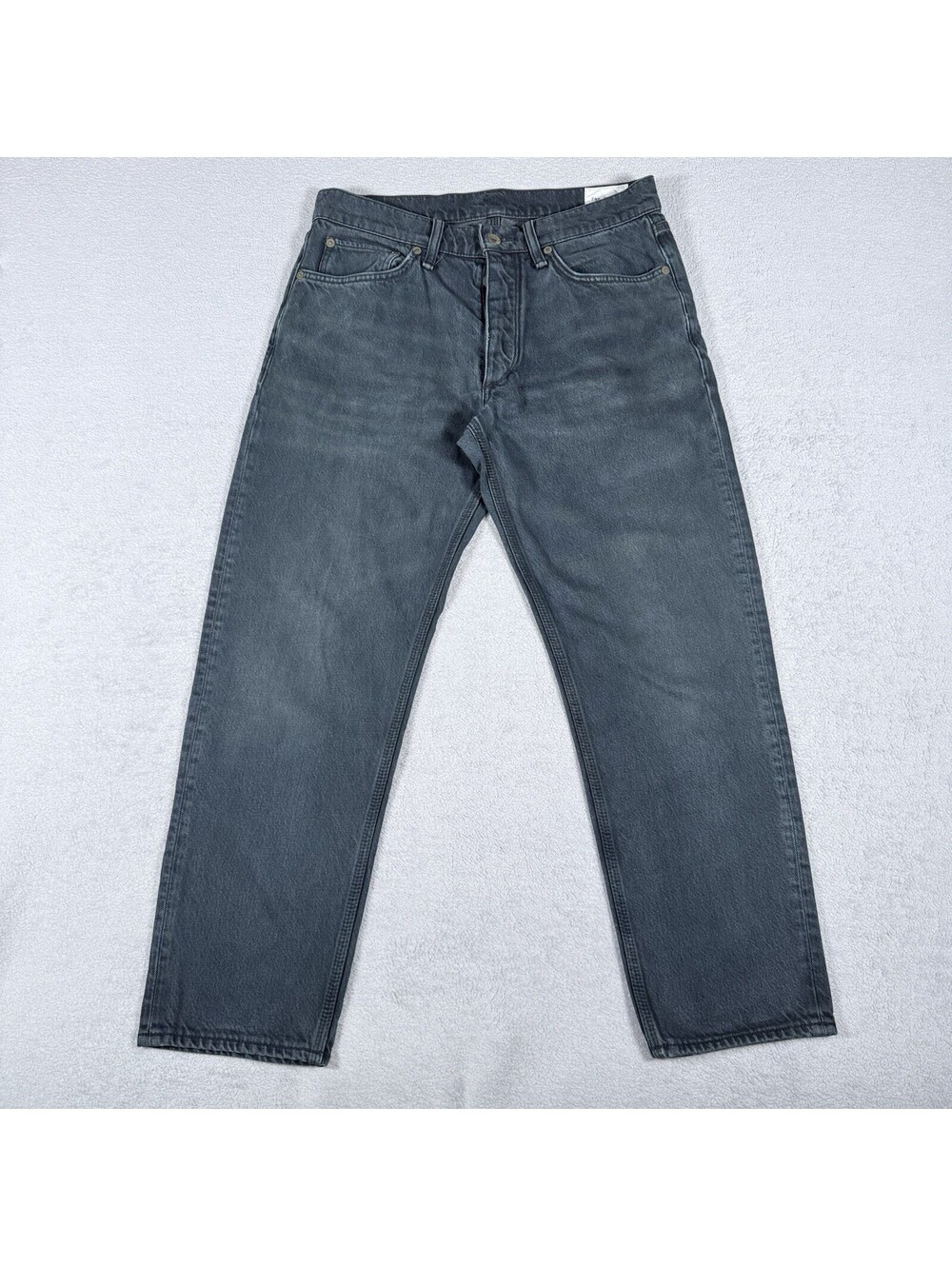 Rag & Bone Men’s Flatlands Gray Jeans Straight Leg Cotton Denim Made USA 32